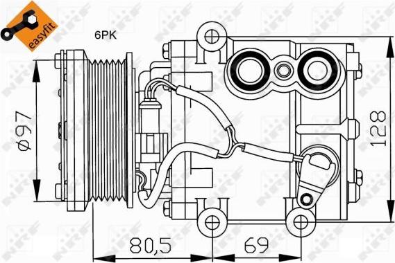 NRF 32401 - Kompressori, ilmastointilaite onlydrive.pro