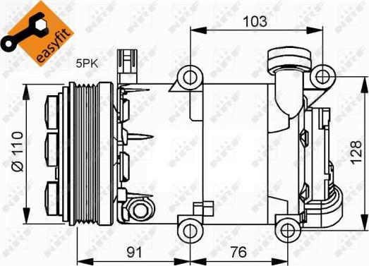 NRF 32415 - Kompressor,kliimaseade onlydrive.pro