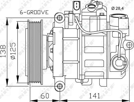 NRF 32512 - Kompresorius, oro kondicionierius onlydrive.pro