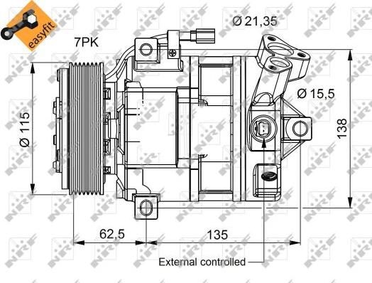 NRF 32692 - Kompresorius, oro kondicionierius onlydrive.pro