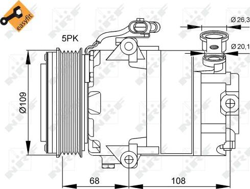 NRF 32083 - Компрессор кондиционера onlydrive.pro