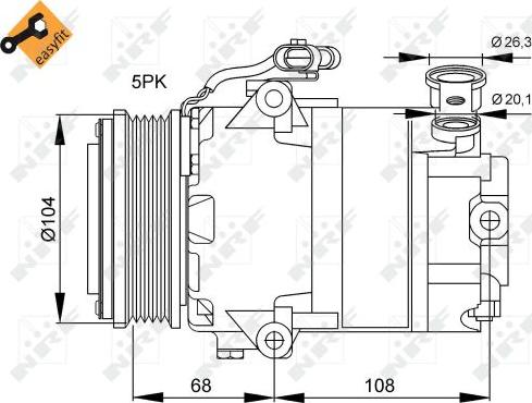 NRF 32082 - Kompressor,kliimaseade onlydrive.pro