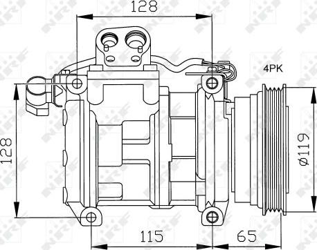 NRF 32122 - Compressor, air conditioning onlydrive.pro