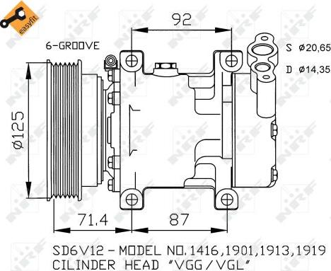 NRF 32259 - Compressor, air conditioning onlydrive.pro