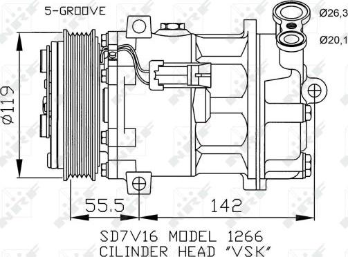 NRF 32269 - Kompressori, ilmastointilaite onlydrive.pro