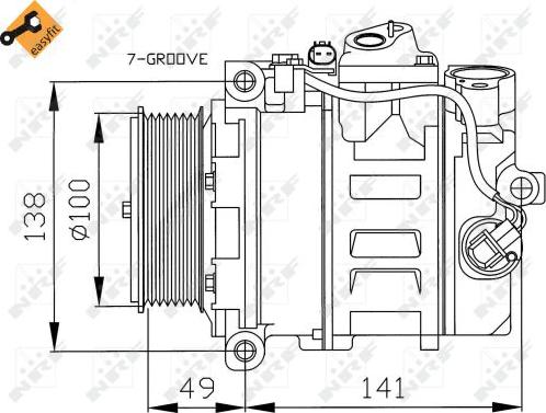 NRF 32216 - Компрессор кондиционера onlydrive.pro