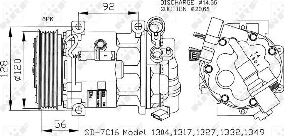 NRF 32239 - Compressor, air conditioning onlydrive.pro