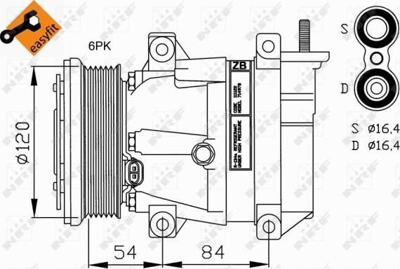 NRF 32220 - Kompressor,kliimaseade onlydrive.pro