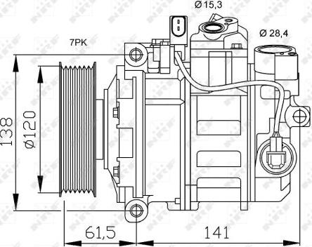 NRF 32777 - Compressor, air conditioning onlydrive.pro