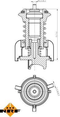 NRF 725095 - Termostaat,Jahutusvedelik onlydrive.pro