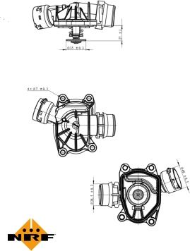 NRF 725091 - Coolant thermostat / housing onlydrive.pro