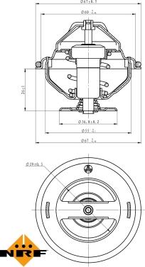 NRF 725098 - Coolant thermostat / housing onlydrive.pro