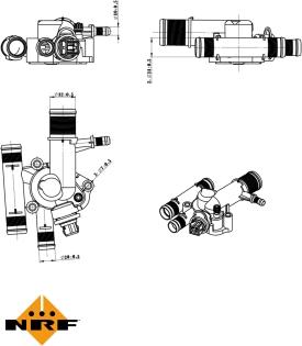 NRF 725059 - Coolant thermostat / housing onlydrive.pro