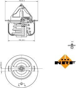 NRF 725057 - Coolant thermostat / housing onlydrive.pro