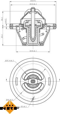 NRF 725066 - Coolant thermostat / housing onlydrive.pro