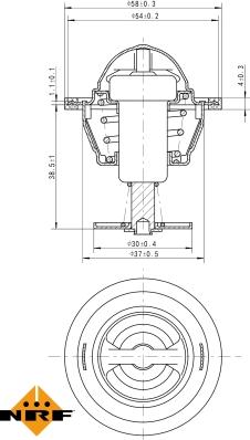 NRF 725083 - Coolant thermostat / housing onlydrive.pro