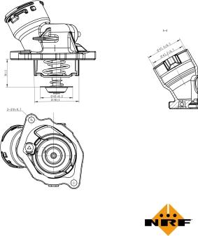 NRF 725023 - Termostatas, aušinimo skystis onlydrive.pro