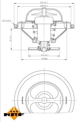 NRF 725071 - Termostaat,Jahutusvedelik onlydrive.pro