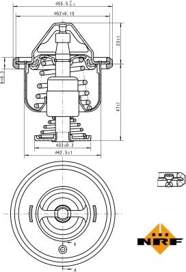 NRF 725199 - Coolant thermostat / housing onlydrive.pro