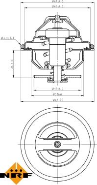 NRF 725192 - Coolant thermostat / housing onlydrive.pro