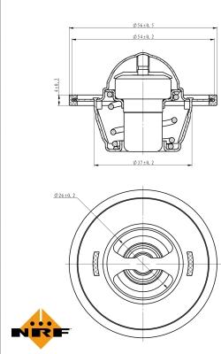 NRF 725156 - Coolant thermostat / housing onlydrive.pro