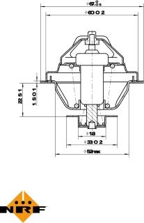 NRF 725162 - Coolant thermostat / housing onlydrive.pro