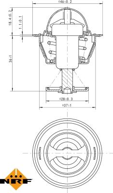 NRF 725109 - Termostats, Dzesēšanas šķidrums onlydrive.pro