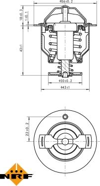 NRF 725119 - Coolant thermostat / housing onlydrive.pro