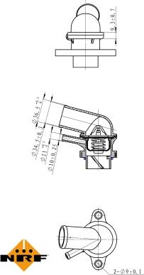 NRF 725116 - Coolant thermostat / housing onlydrive.pro