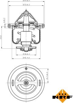 NRF 725110 - Coolant thermostat / housing onlydrive.pro