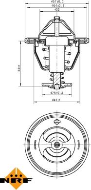 NRF 725111 - Termostats, Dzesēšanas šķidrums onlydrive.pro