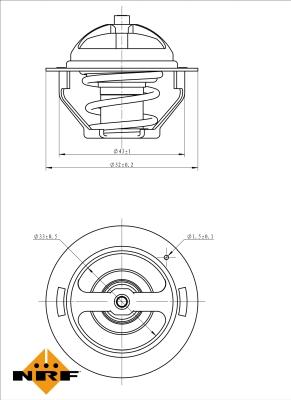 NRF 725181 - Coolant thermostat / housing onlydrive.pro