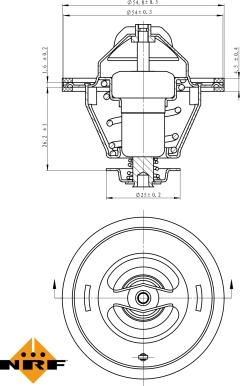 NRF 725125 - Coolant thermostat / housing onlydrive.pro