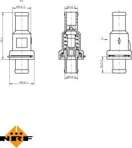 NRF 725175 - Coolant thermostat / housing onlydrive.pro