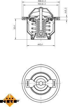 NRF 725205 - Termostaat,Jahutusvedelik onlydrive.pro