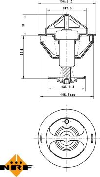 NRF 725200 - Coolant thermostat / housing onlydrive.pro