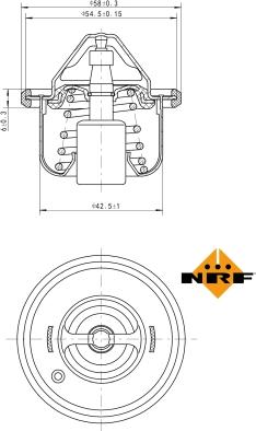 NRF 725211 - Coolant thermostat / housing onlydrive.pro