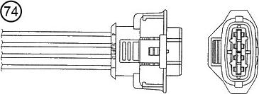 NTK 1560 - Oxygen, Lambda Sensor onlydrive.pro