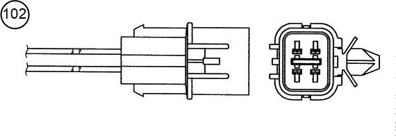 NTK 96697 - Oxygen, Lambda Sensor onlydrive.pro