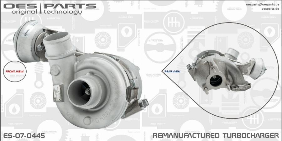 OES PARTS ES-07-0445 - Kompressor,ülelaadimine onlydrive.pro