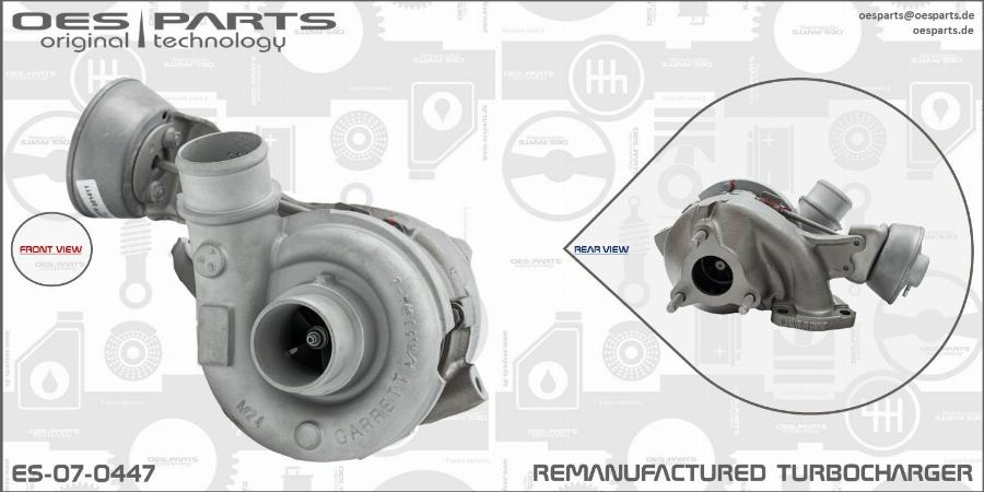 OES PARTS ES-07-0447 - Kompresorius, įkrovimo sistema onlydrive.pro