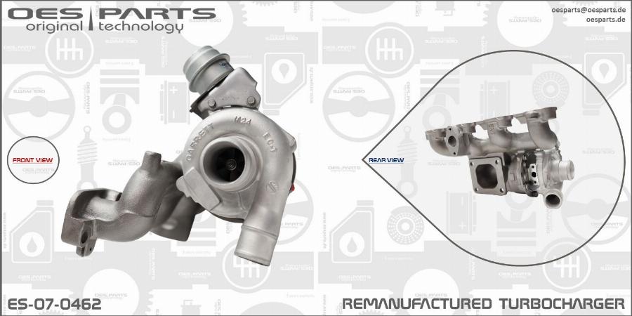 OES PARTS ES-07-0462 - Kompressor,ülelaadimine onlydrive.pro