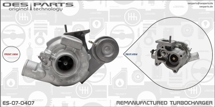 OES PARTS ES-07-0407 - Kompresors, Turbopūte onlydrive.pro