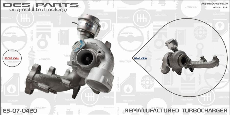 OES PARTS ES-07-0420 - Kompresors, Turbopūte onlydrive.pro