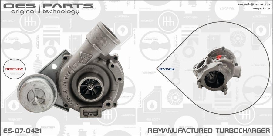 OES PARTS ES-07-0421 - Kompresors, Turbopūte onlydrive.pro