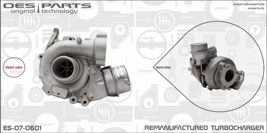 OES PARTS ES-07-0601 - Турбина, компрессор onlydrive.pro