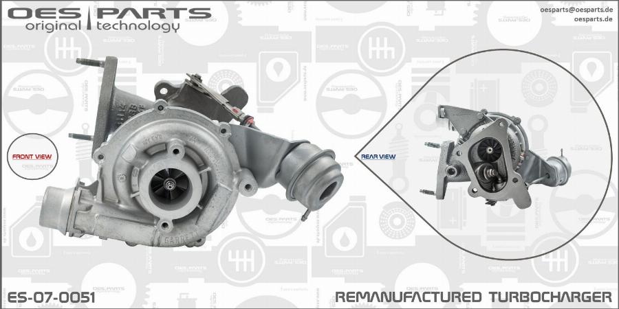 OES PARTS ES-07-0051 - Kompresors, Turbopūte onlydrive.pro