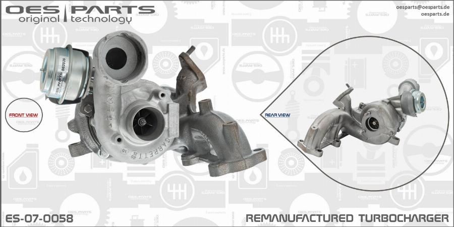 OES PARTS ES-07-0058 - Kompresors, Turbopūte onlydrive.pro