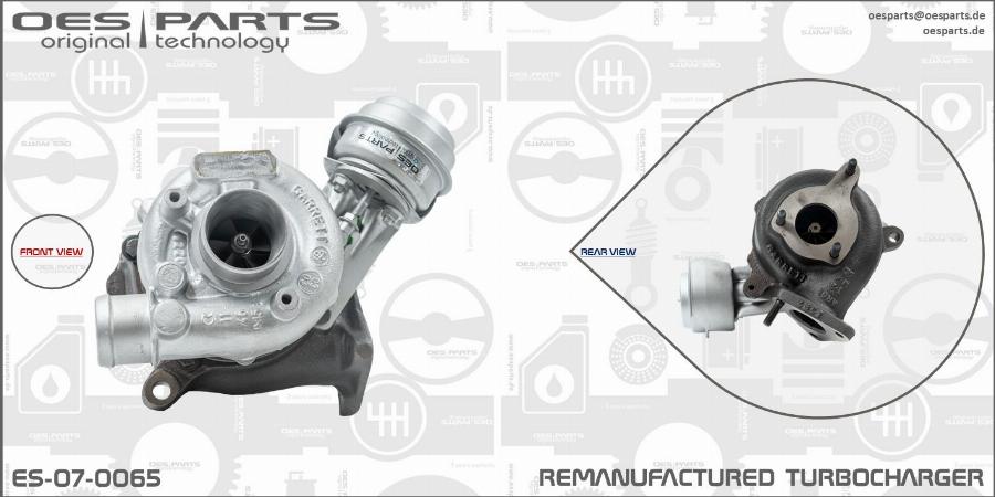 OES PARTS ES-07-0065 - Kompressor,ülelaadimine onlydrive.pro