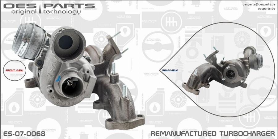 OES PARTS ES-07-0068 - Kompresors, Turbopūte onlydrive.pro